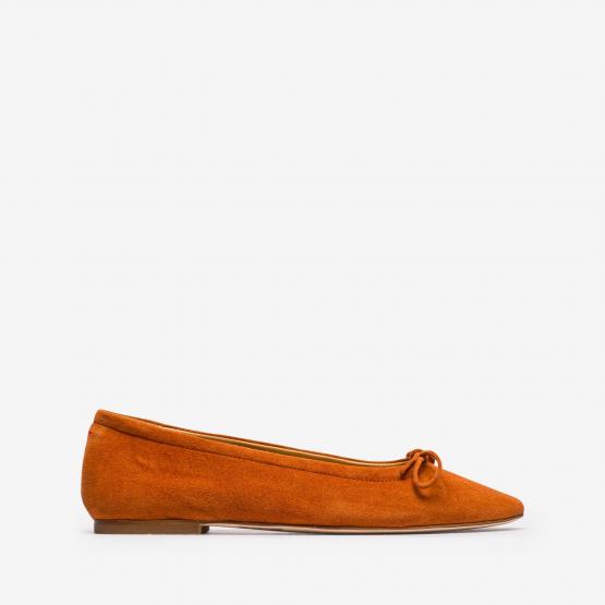 DELFINA KID SUEDE TANGERINE 40