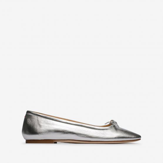 DELFINA NAPPA LEATHER SILVER 38½