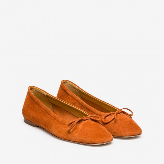 DELFINA KID SUEDE TANGERINE 40