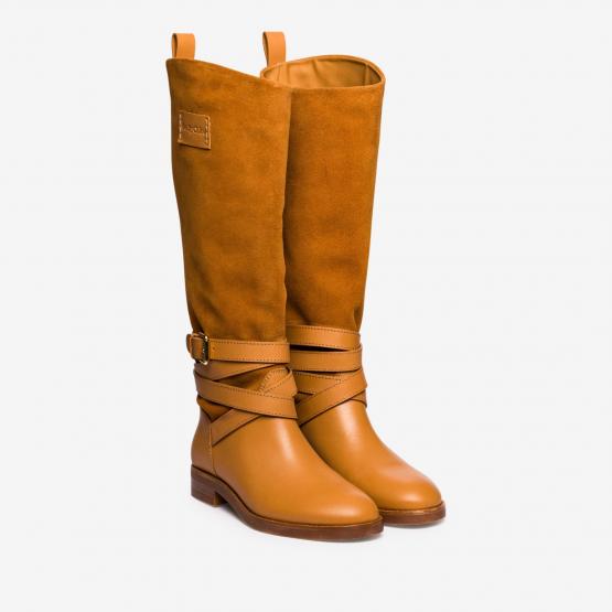 SB43015A.20045 FLAT BOOT TAN 37