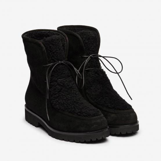 947401 VELOUR SHEARLING BLACK 