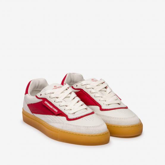 CPH90 LEATHER WHITE RED 39