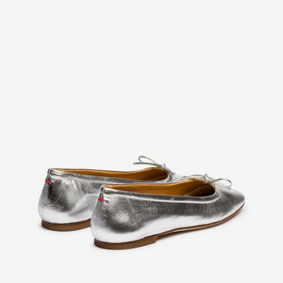 DELFINA NAPPA LEATHER SILVER 38½