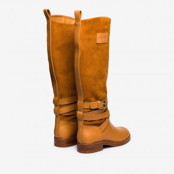 SB43015A.20045 FLAT BOOT TAN 37