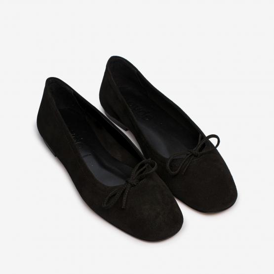 DELFINA SUEDE LEATHER BLACK 