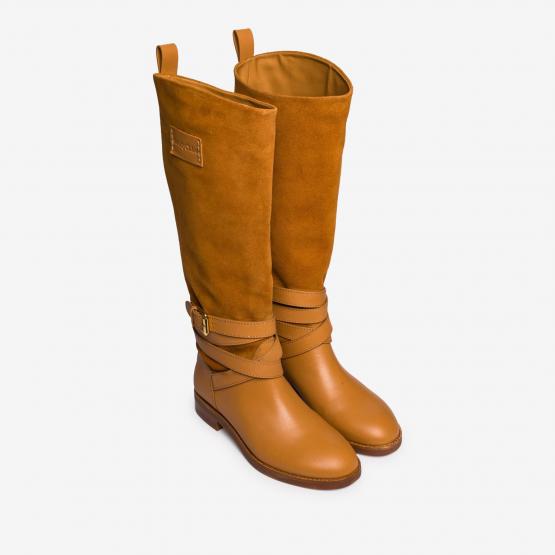 SB43015A.20045 FLAT BOOT TAN 37