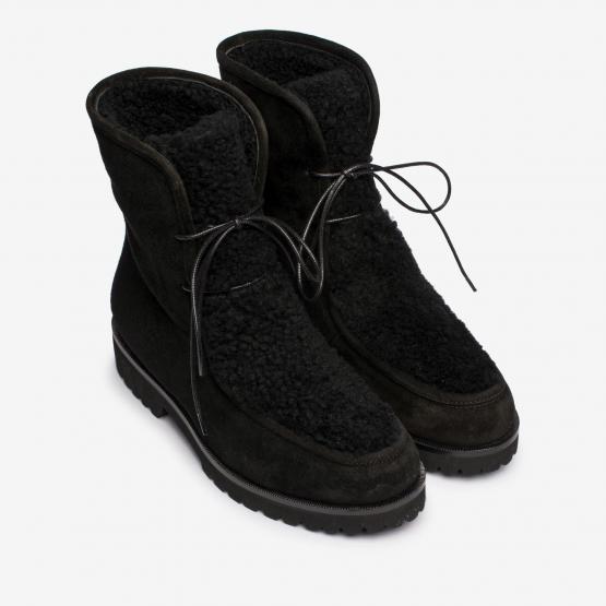 947401 VELOUR SHEARLING BLACK 