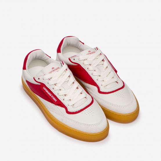 CPH90 LEATHER WHITE RED 39